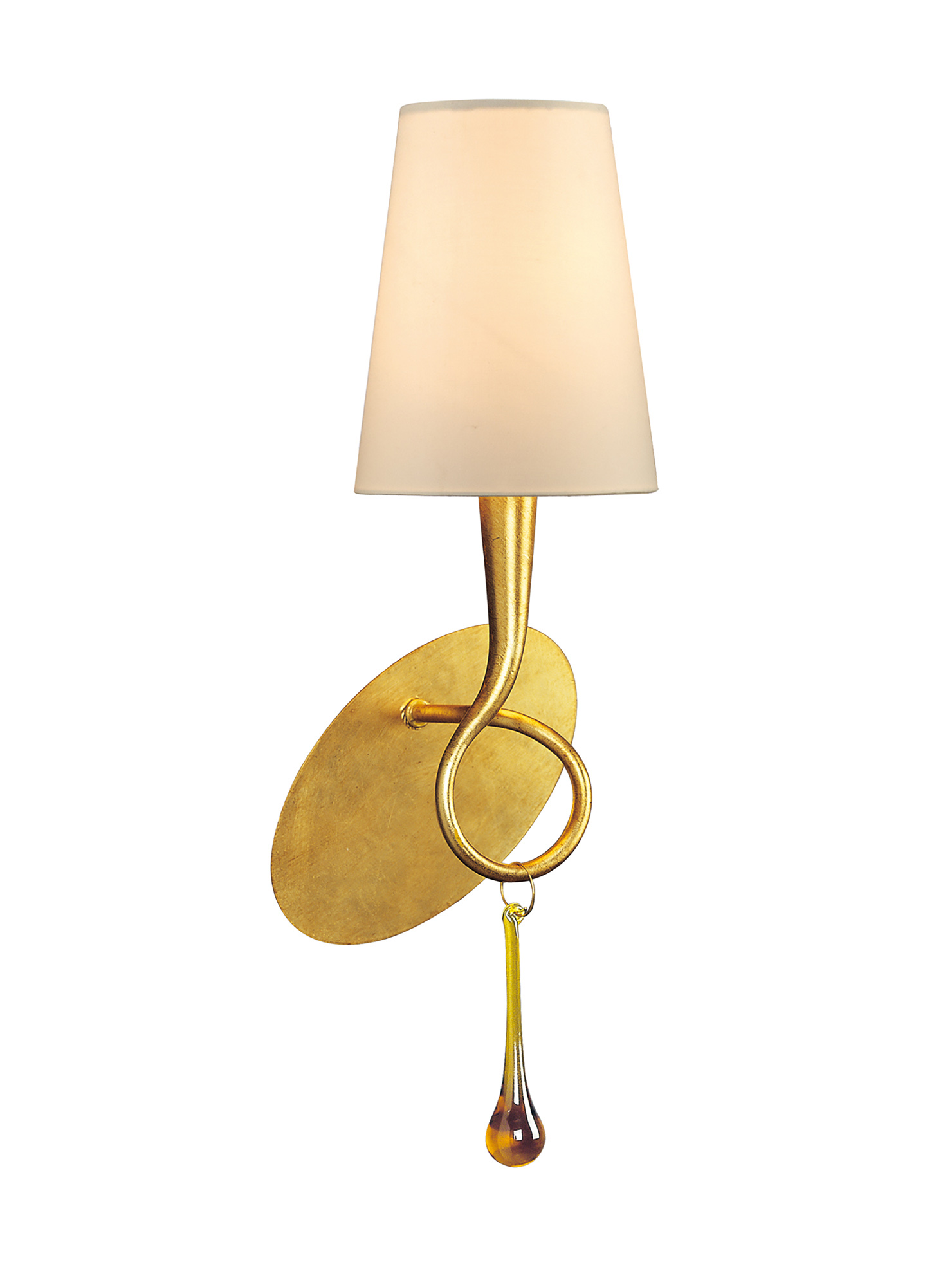 M0548  Paola Gold Wall Lamp 1 Light